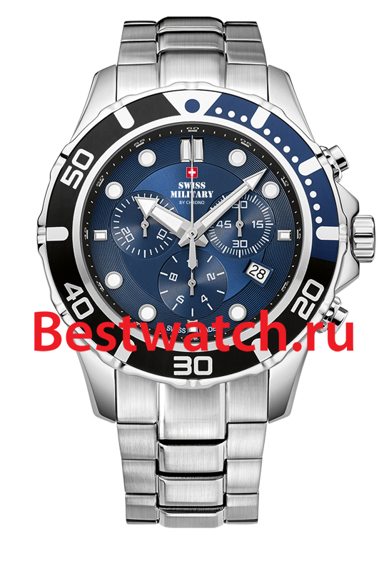 Часы Swiss Military Кварцевые хронографы SM34044.03